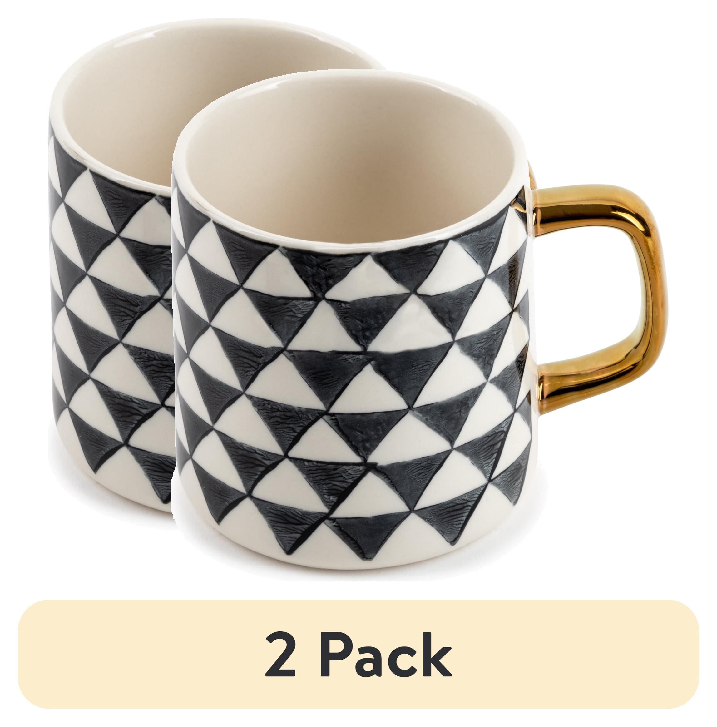 (2 pack) Thyme & Table Stoneware Mug, Medallion