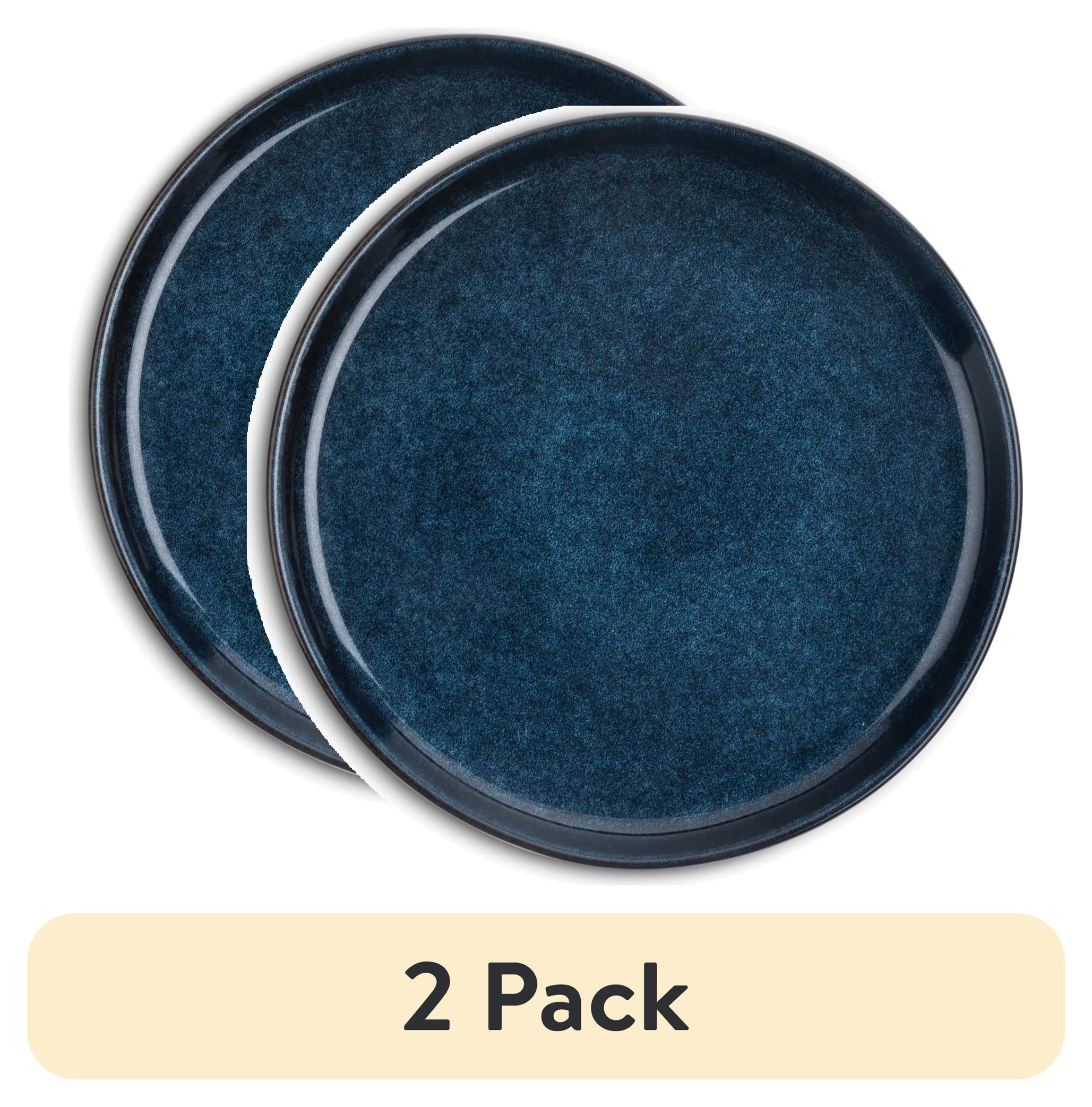 (2 pack) Thyme & Table Atlantic Blue Ceramic Salad Plate