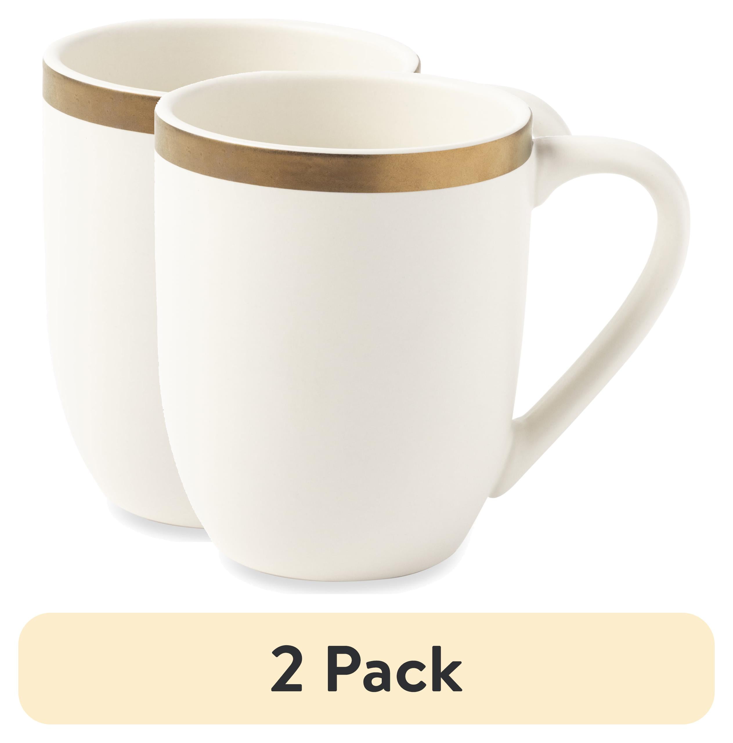 Thyme & Table Everest 15 Fl Oz Off-White Stoneware Mug Microwave