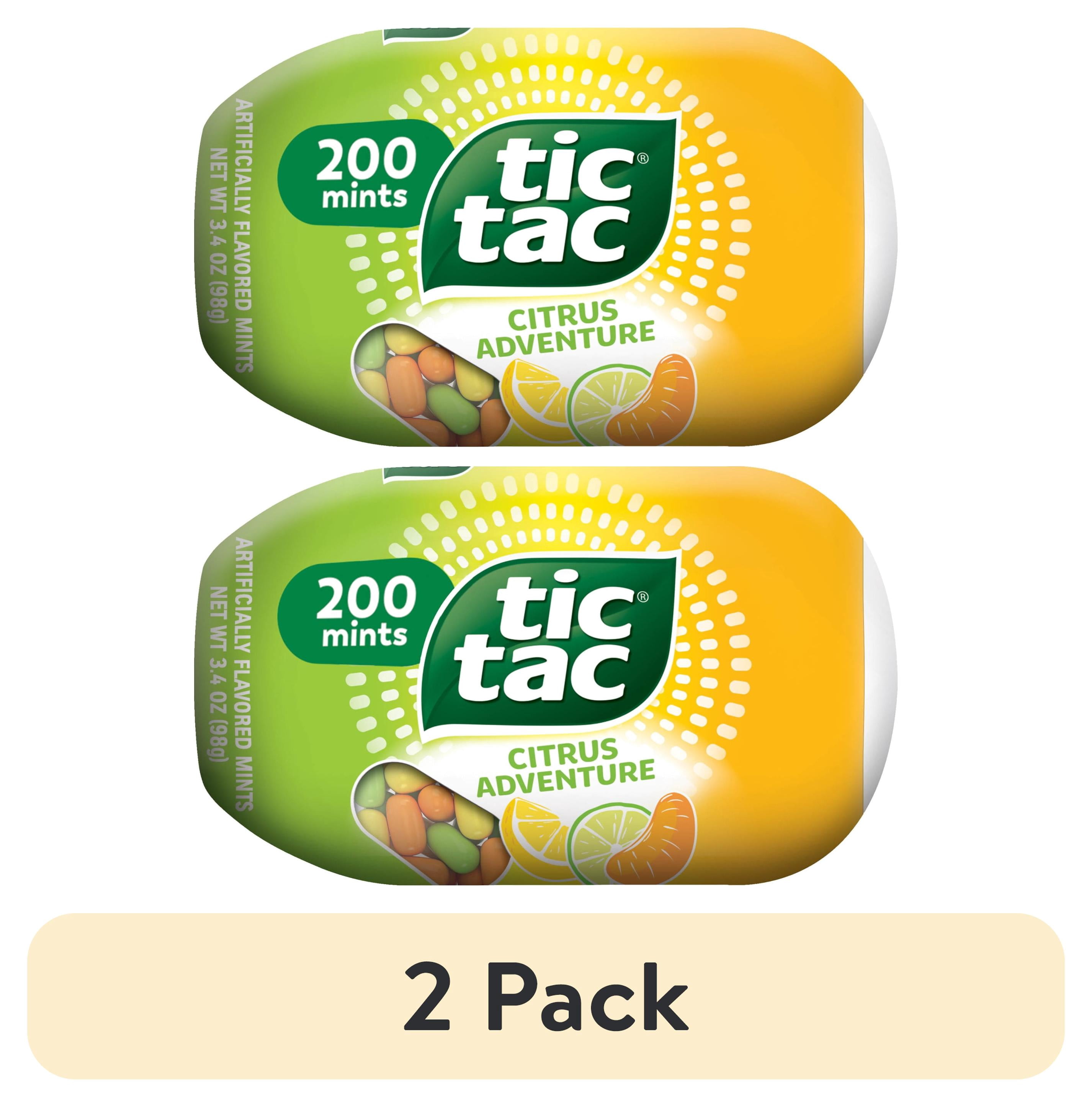 (2 pack) Tic Tac Citrus Adventure Mints, Bottle Pack, Mints On the Go ...