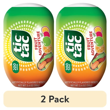 Tic Tac Fruit Adventure, On-the-Go Pocket-Sized Mints, 200 pieces, 3.4 oz Single Pack