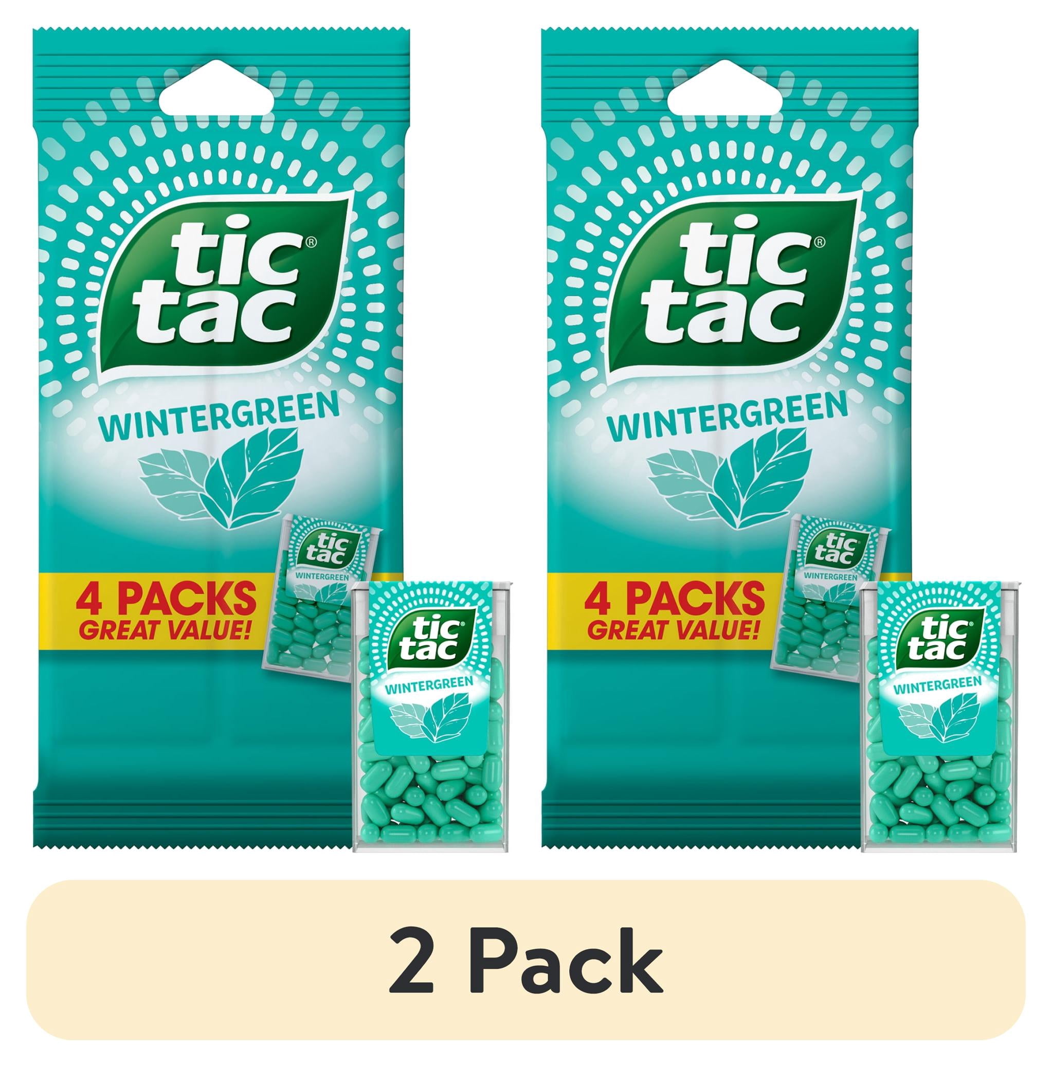 2 pack) Tic Tac Wintergreen, On-the-Go Breath Mints, Pocket-Sized