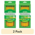 thumbnail image 1 of (2 pack) Ticonderoga Premium Wood Pencils, Sharpened #2 Lead, Yellow, 48 Count, 0.20 Lead Size, 1 of 9