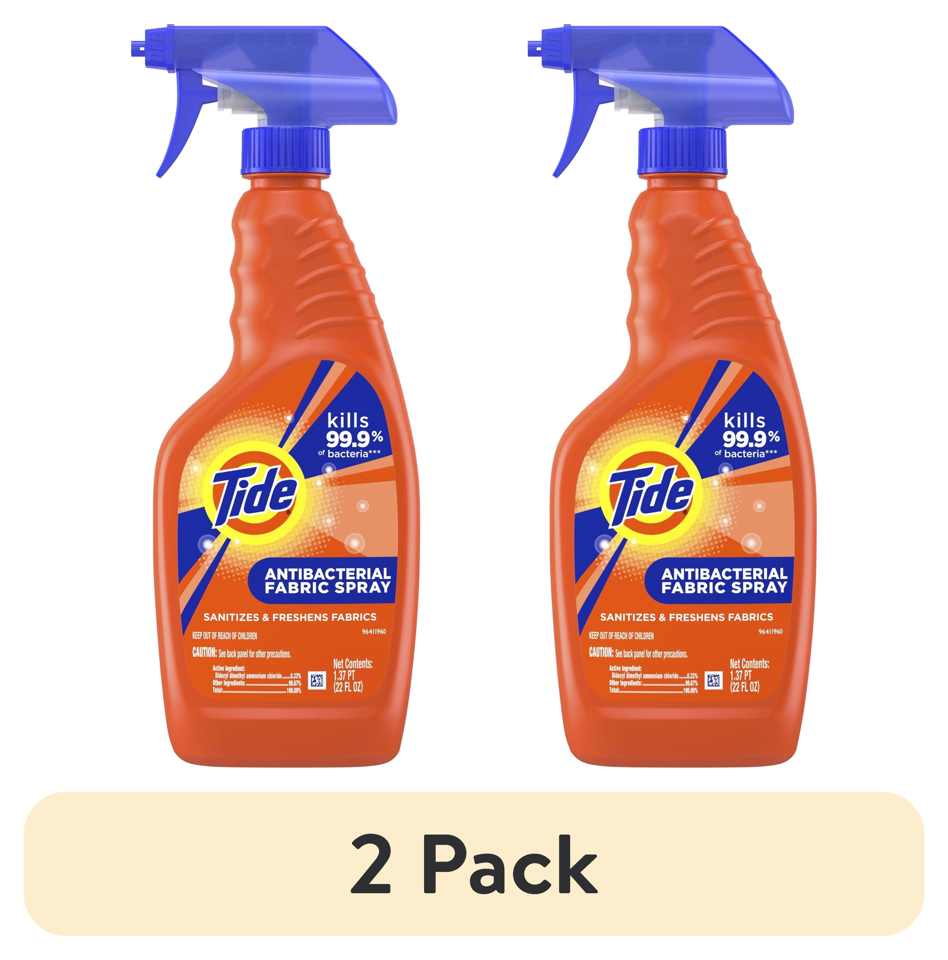(2 pack) Tide Antibacterial Fabric Spray, Original Scent, 22 fl oz