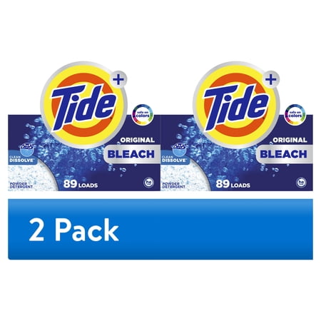 (2 pack) Tide Plus Powder Laundry Detergent 89 Loads 144 oz