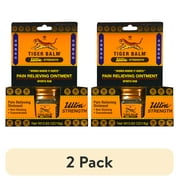 (2 pack) Tiger Balm Ultra Strength Pain Relief Ointment, 0.63 oz Jar, Relieves Backaches, Sore Muscles, Strains