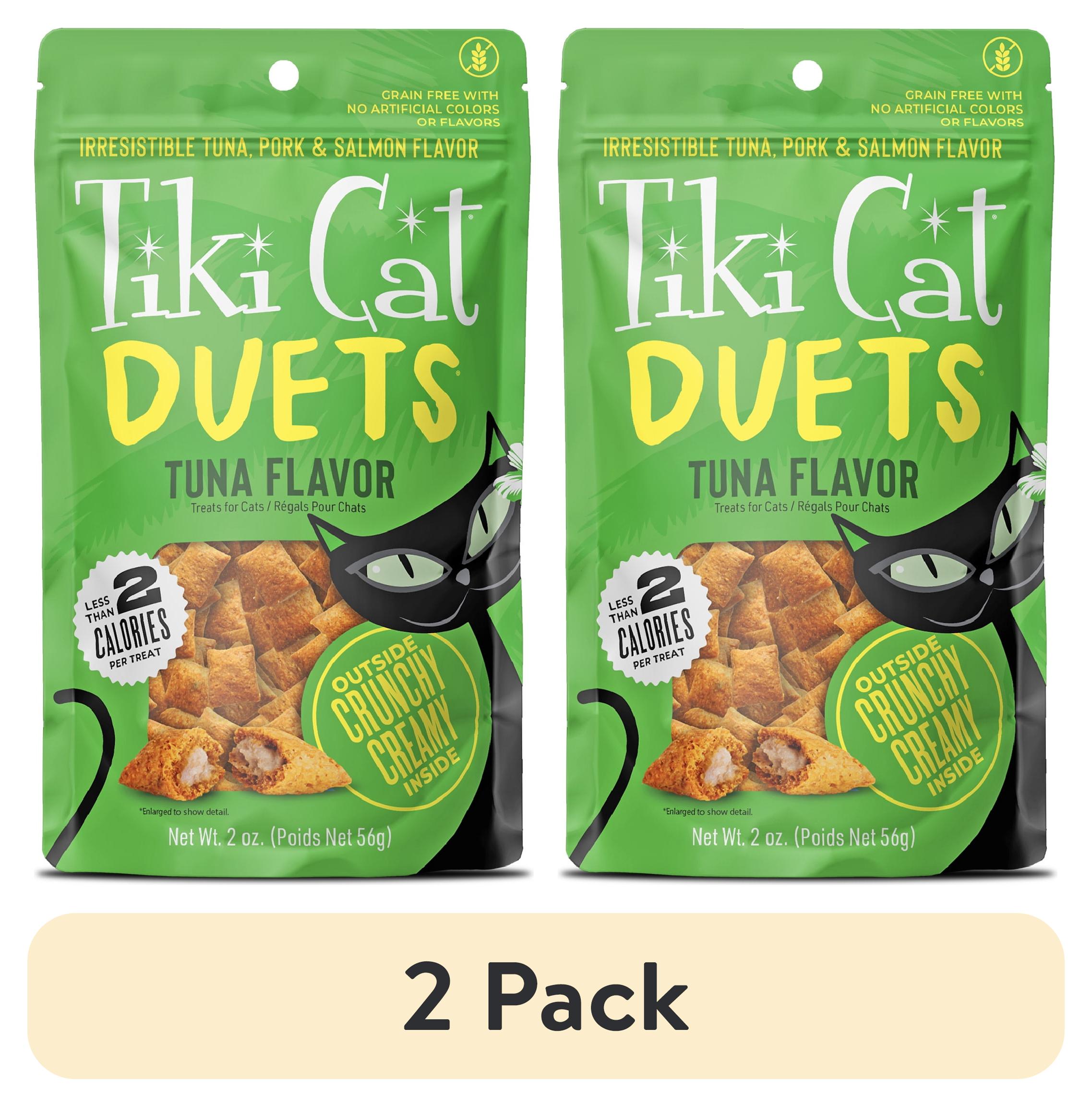 (2 pack) Tiki Cat Duets Cat Treats, Tuna Flavor, 2 oz. Pouch