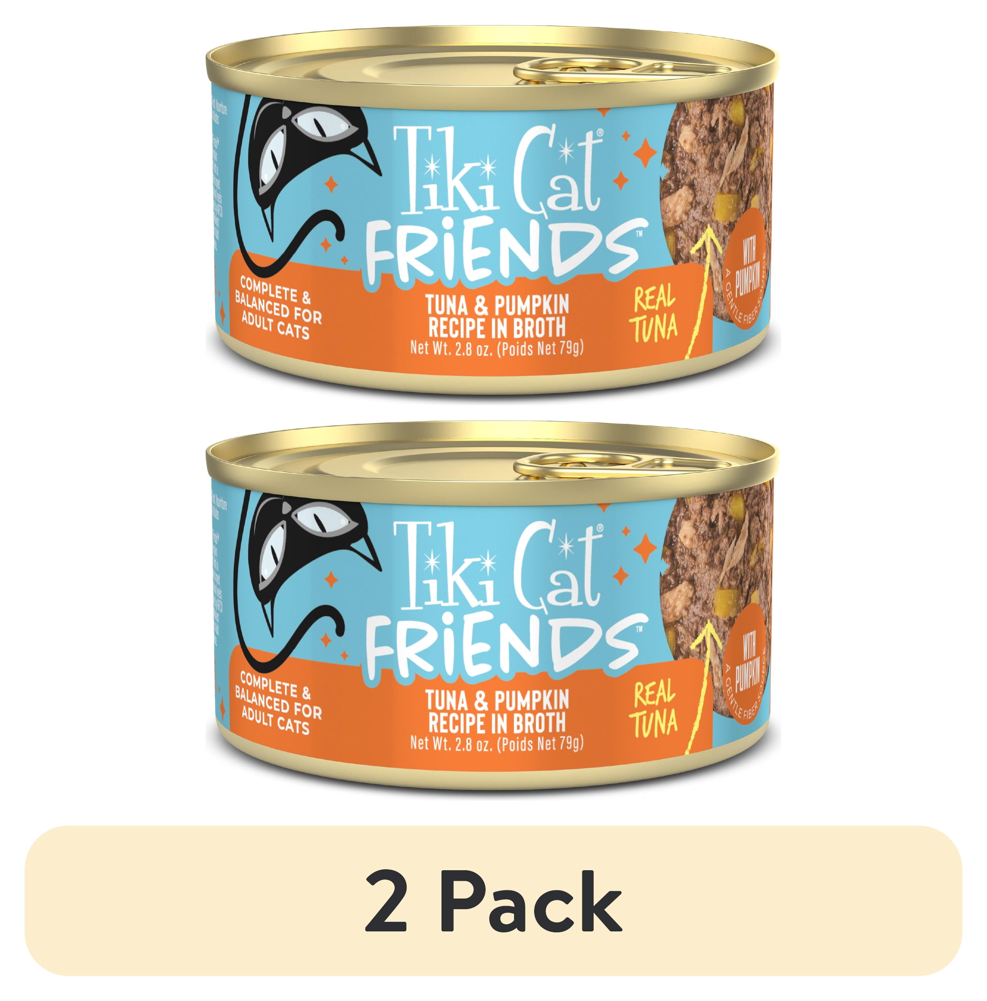(2 pack) Tiki Cat Friends Tuna & Pumpkin, 2.8 oz can