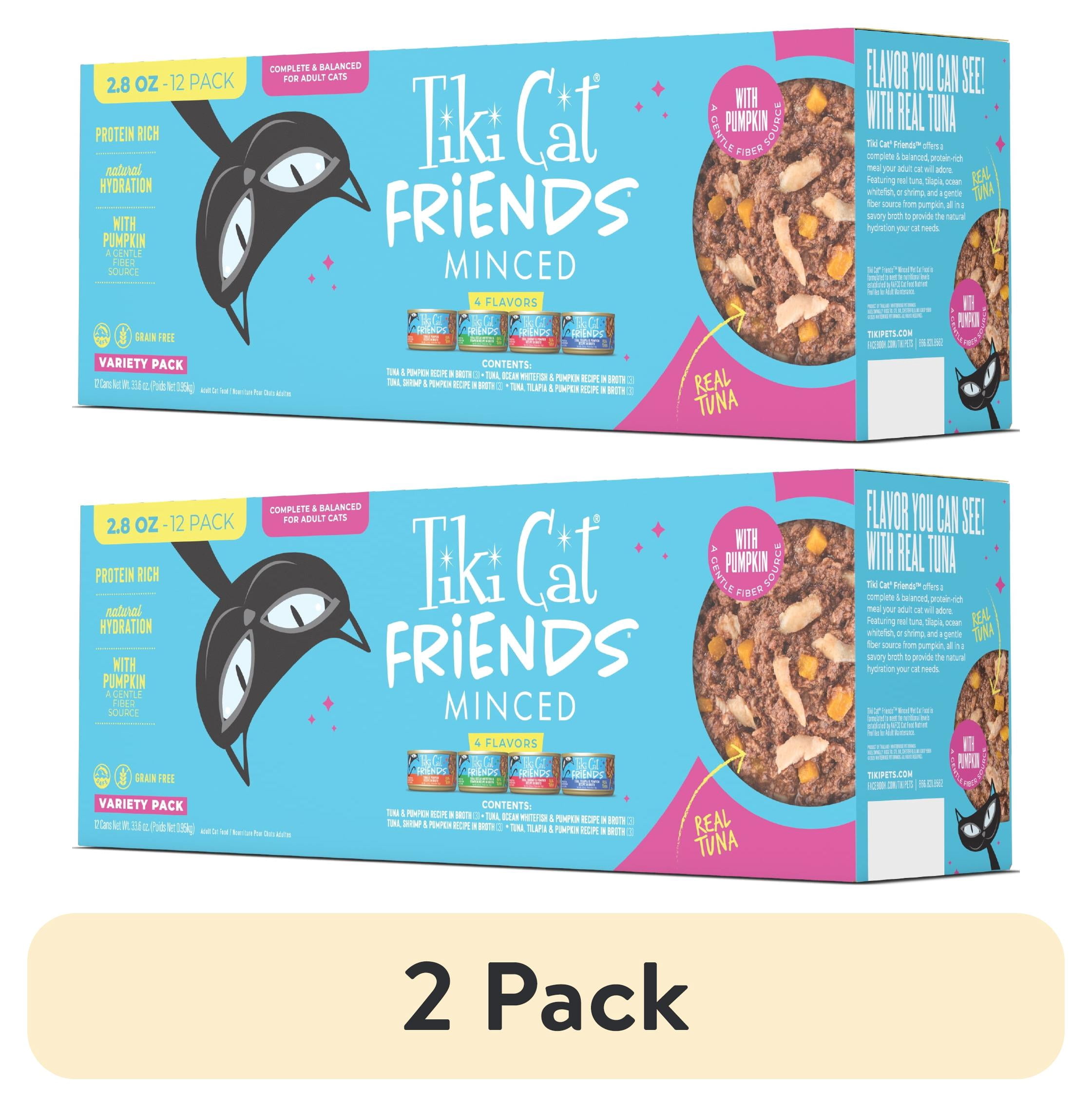 (2 pack) Tiki Cat Friends Tuna Variety Pack, 2.8 oz. Can (12 Count)