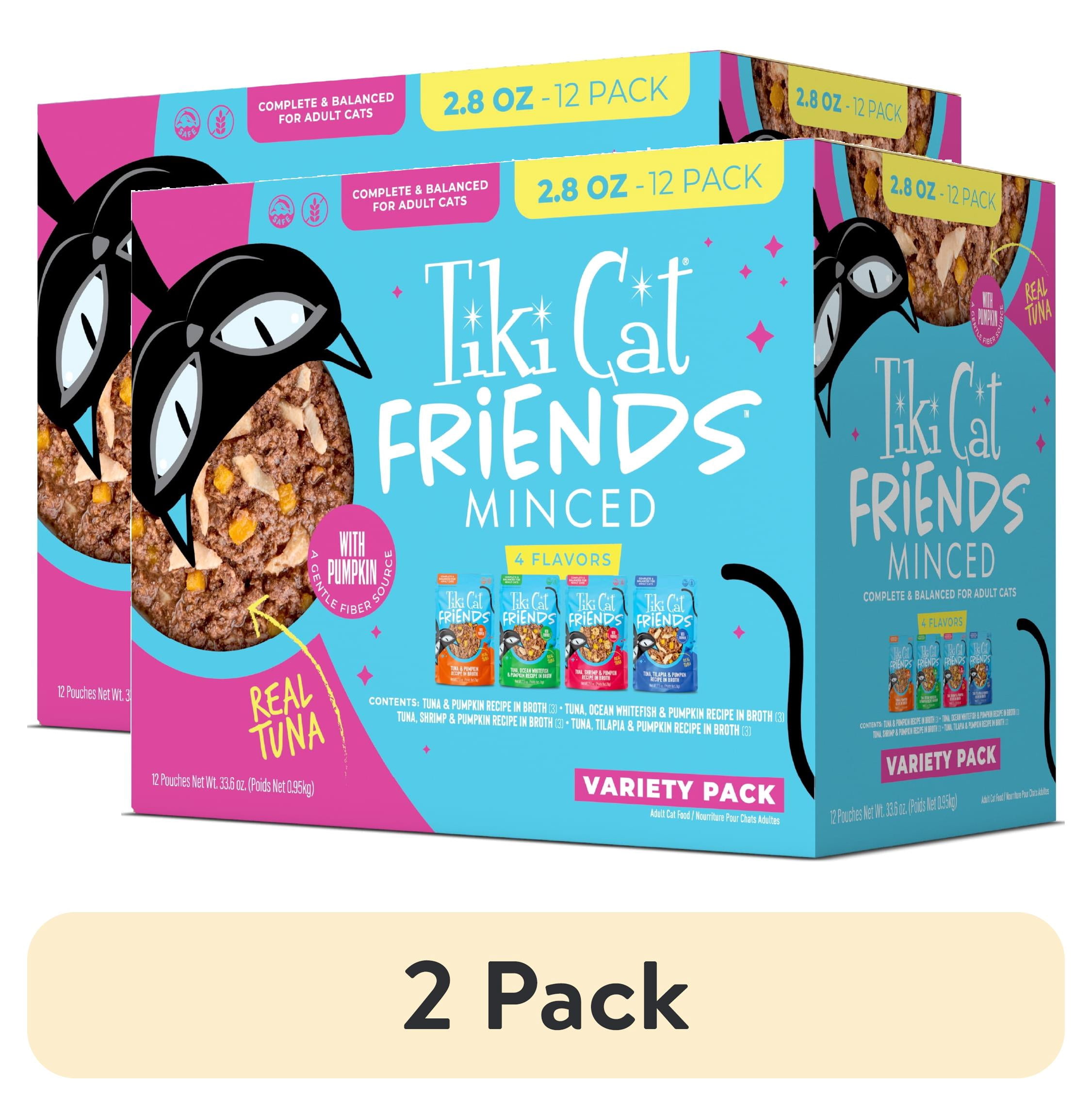 (2 pack) Tiki Cat Friends Tuna Variety Pack, 2.8 oz. Pouch (12 Count)