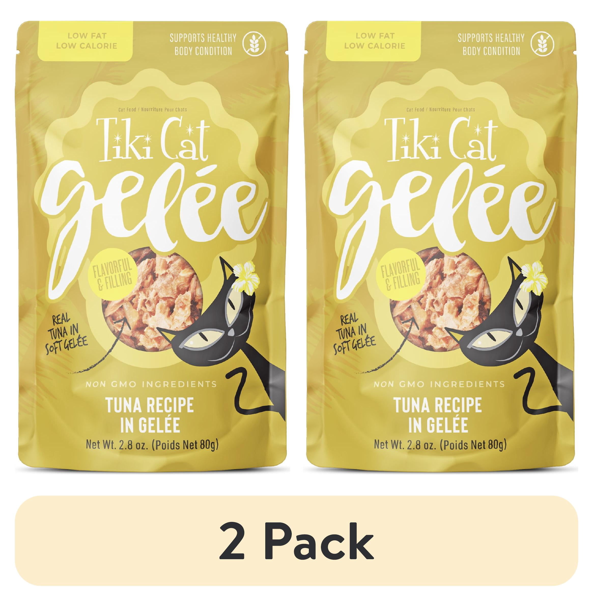 (2 pack) Tiki Cat Gelee Wet Cat Food, Tuna, 2.8 oz. Pouch