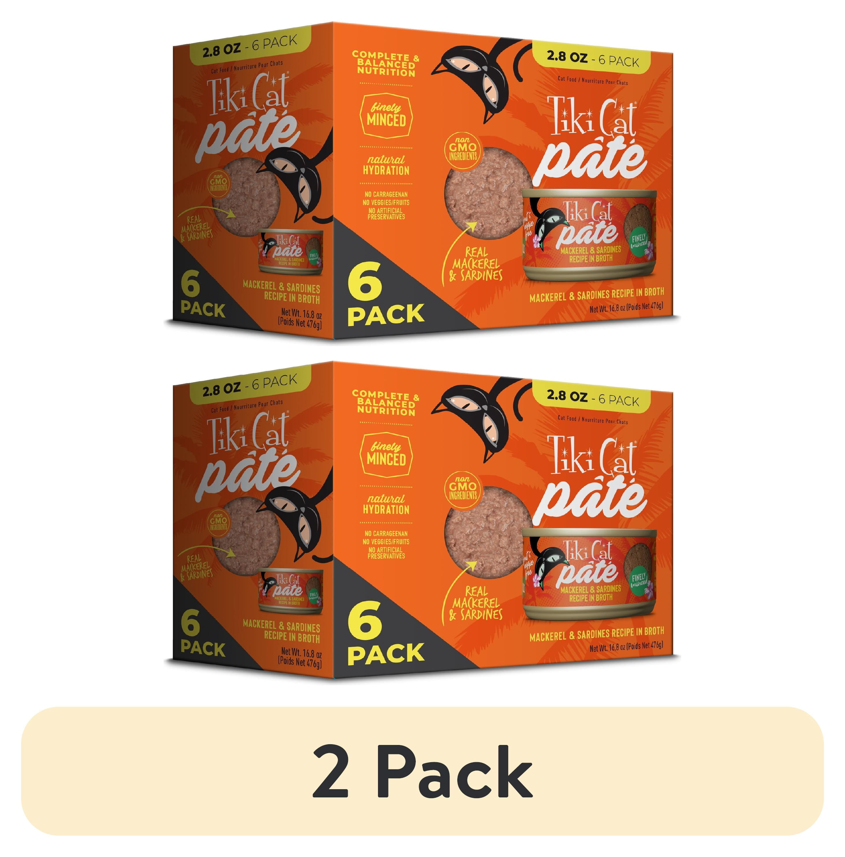 (2 pack) Tiki Cat Grill Pate, Sardine & Mackerel, 2.8 oz. Can