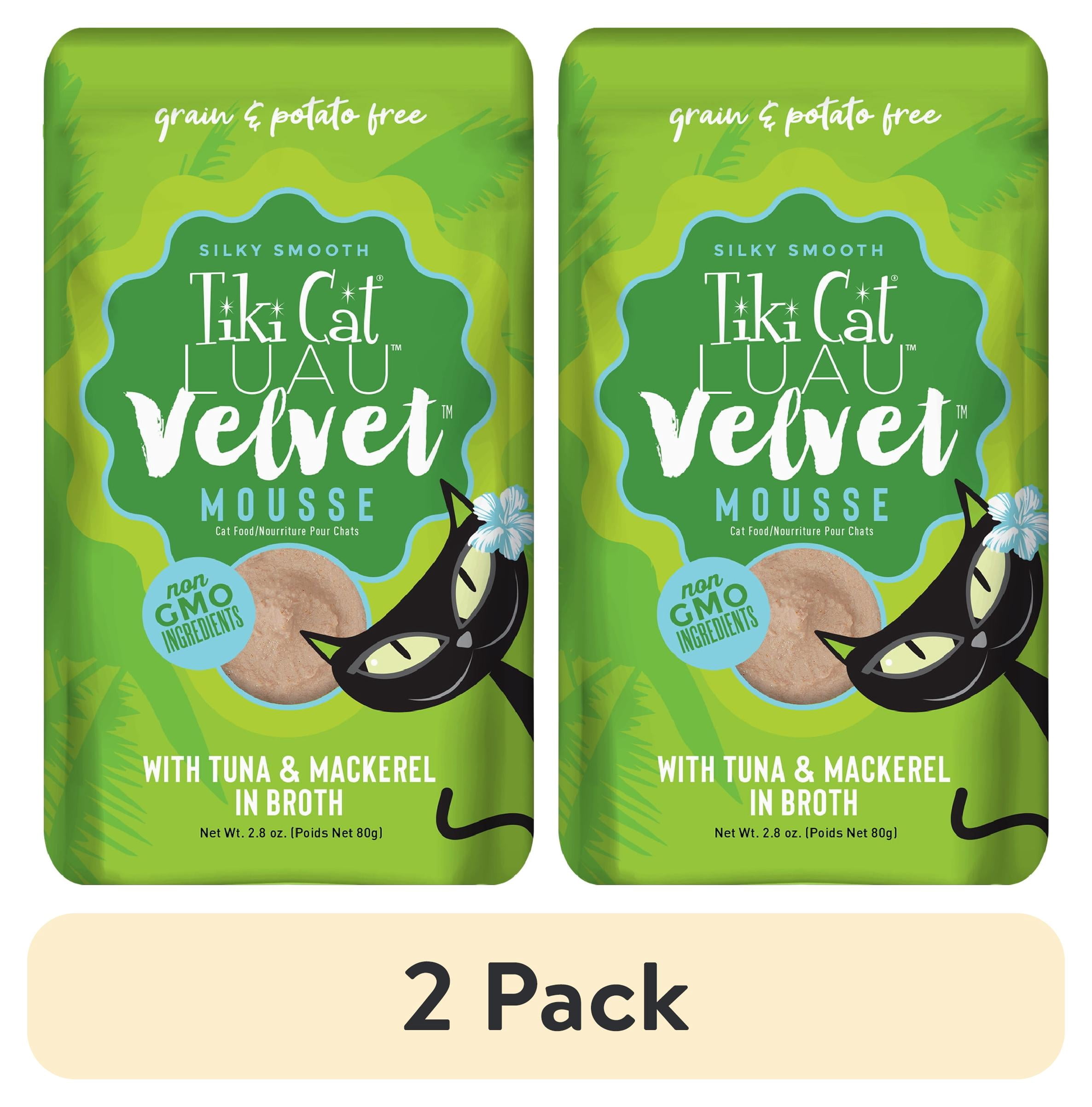 2 Pack Tiki Cat Luau Velvet Mousse Wet Cat Food Tuna Mackerel 2 8 2-pack-tiki-cat-luau-velvet-mousse-wet-cat-food-tuna-mackerel-2-8