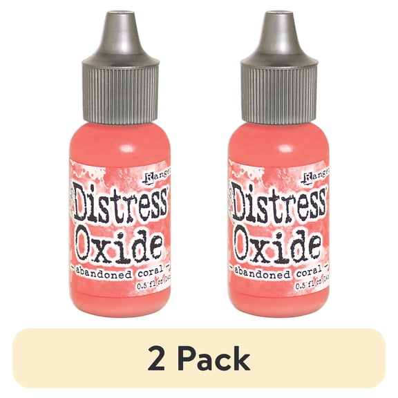 (2 pack) Tim Holtz Distress Oxides Reinker-Abandoned Coral