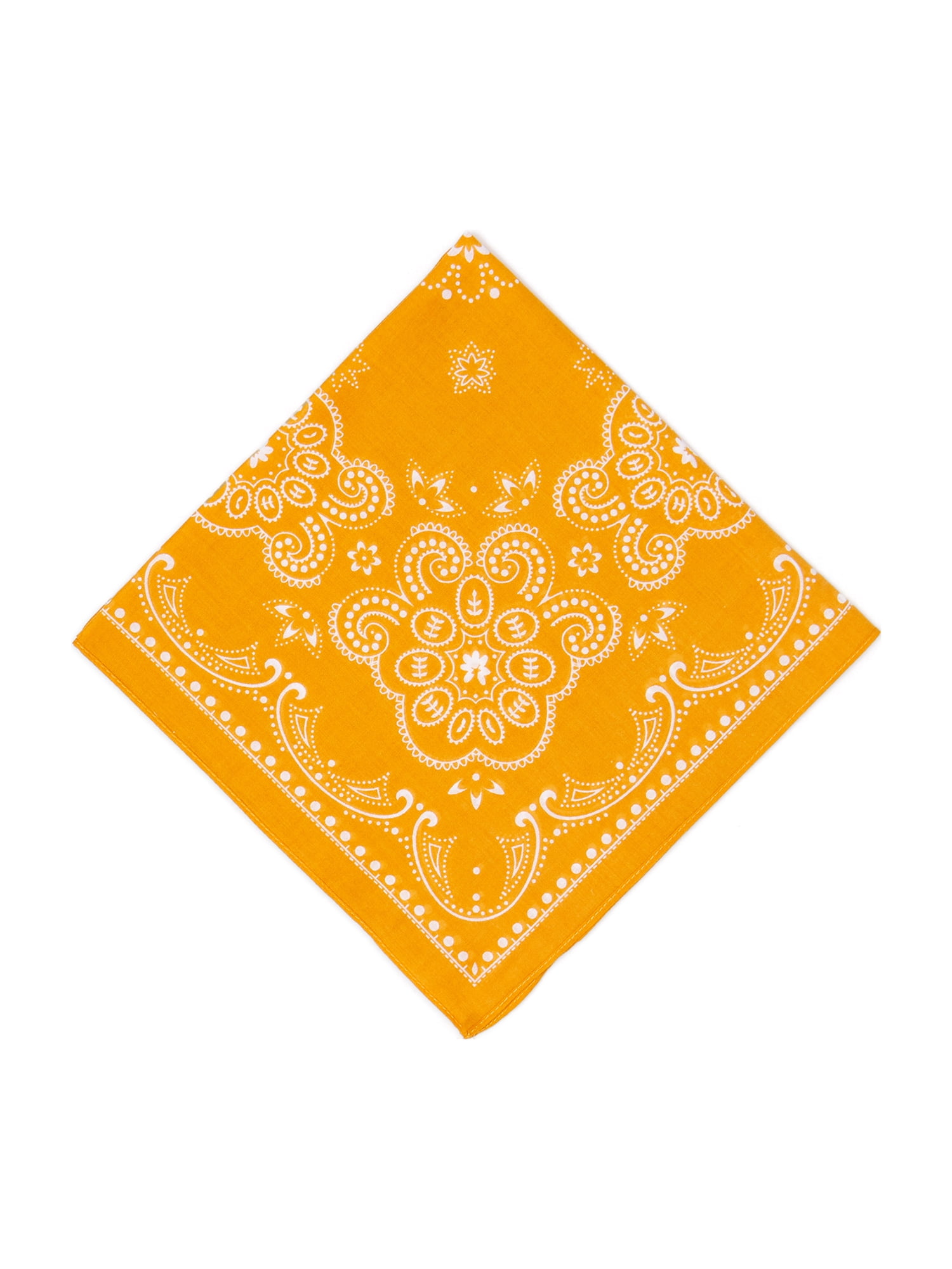 2 pack) Time and Tru Women's Western Star Bandana, Yellow