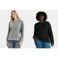 thumbnail image 1 of Time and Tru Women's and Women's Plus Crewneck Sweatshirt with Long Sleeves, Sizes XS-4X, 1 of 3