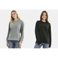 thumbnail image 1 of (2 pack) Time and Tru Women's and Women's Plus Crewneck Sweatshirt with Long Sleeves, Sizes XS-4X, 1 of 3