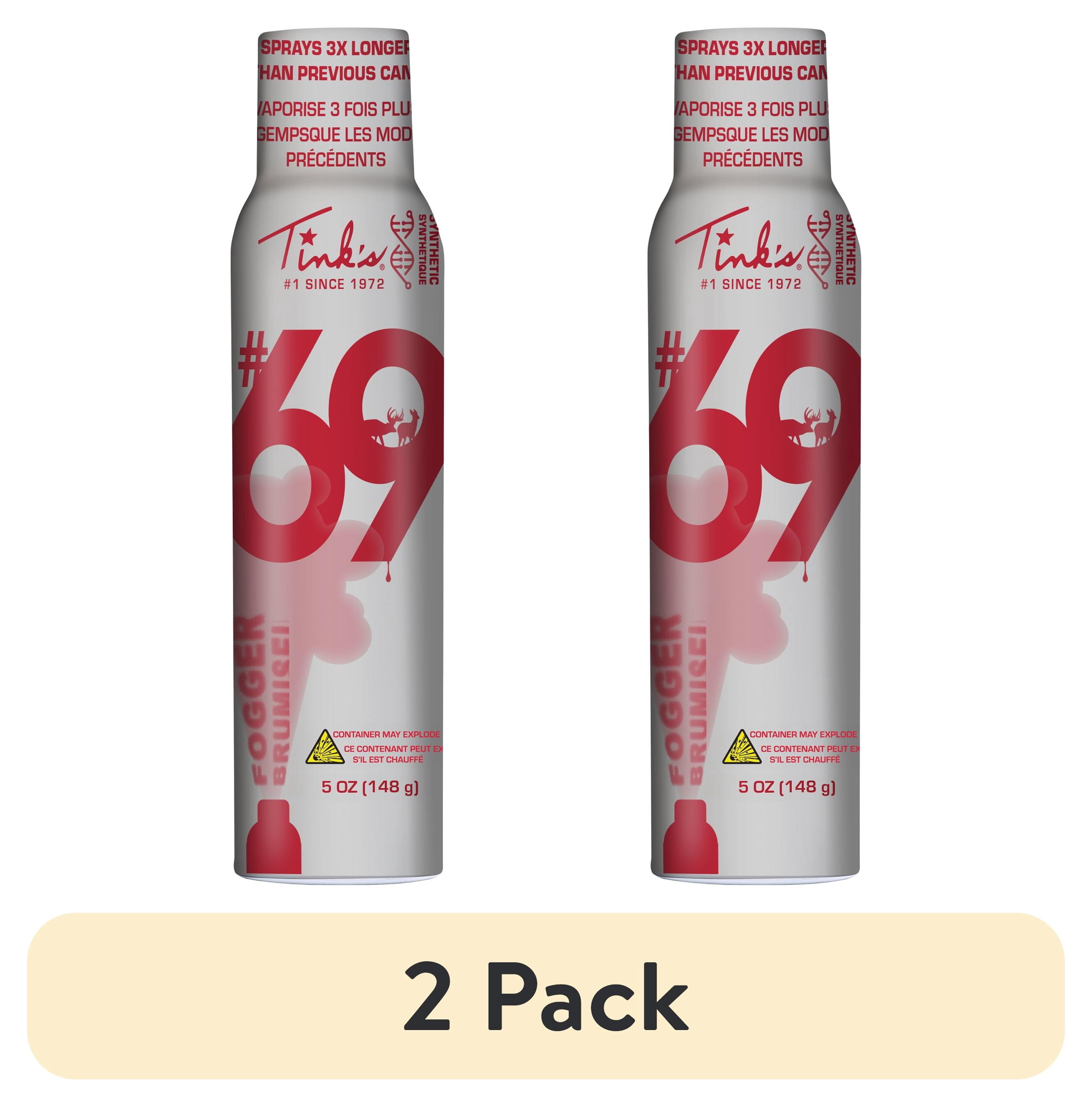 (2 pack) Tink's #69 Doe-In-Rut Estrous Doe Urine Synthetic Hot Shot Fogger 5 oz.