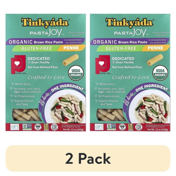 (2 pack) Tinkyada Organic Brown Rice Penne Pasta, 12 OZ
