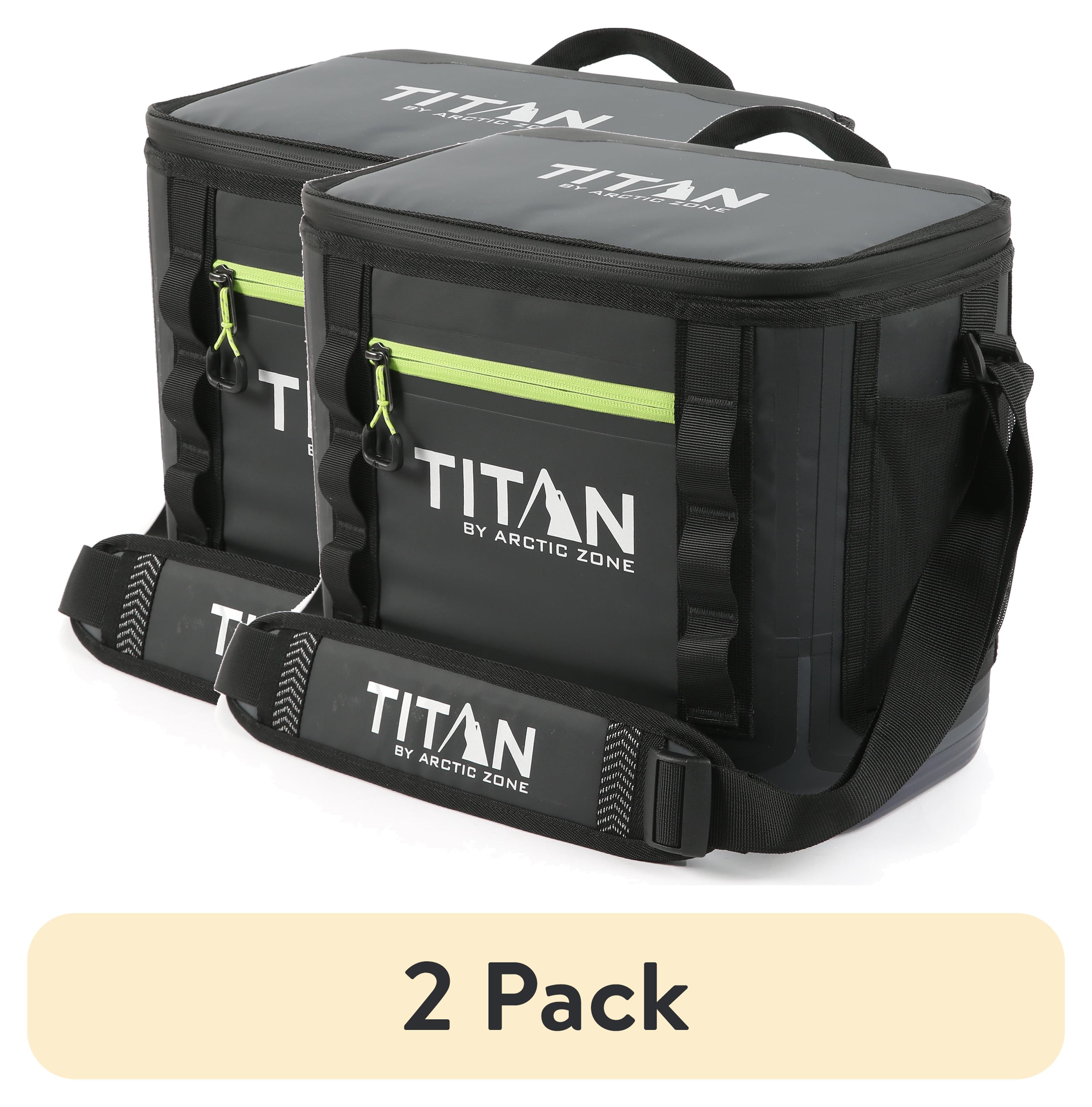 2 pack) Titan by Arctic Zone 12 Can Waterproof Welded Soft Cooler