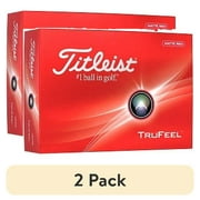 (2 pack) Titleist 1 Ball In Golf Ultra-Soft Feel Longer Distance Golf Ball, Matte Red, 12 Count