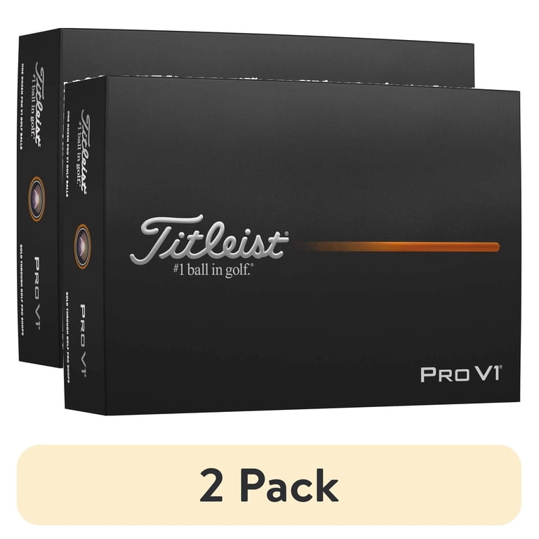 2 pack) Titleist 2025 Pro V1, 12 Pack, White - Walmart.com