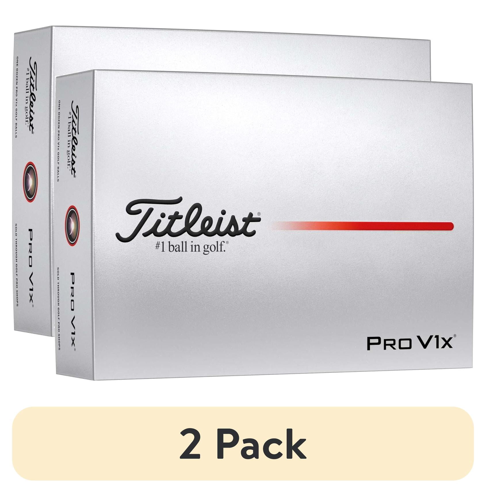 (2 pack) Titleist 2025 Pro V1x, 12 Pack, White