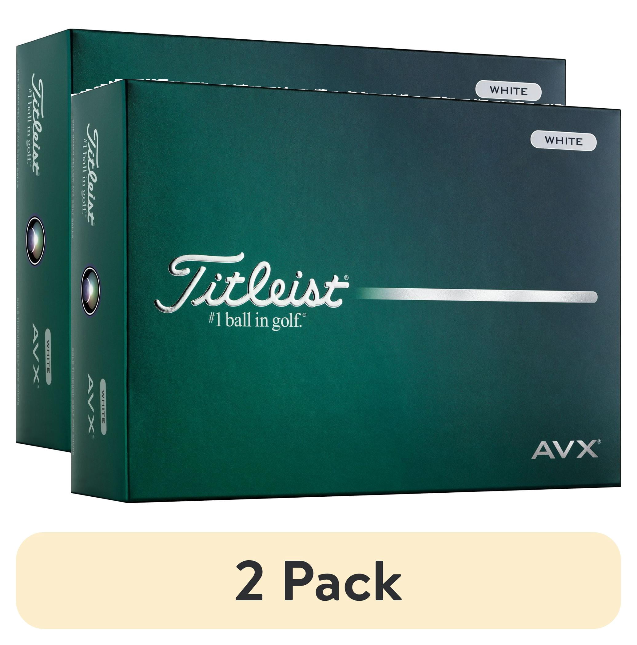 (2 pack) Titleist 2026 AVX Golf Balls 12pk, White