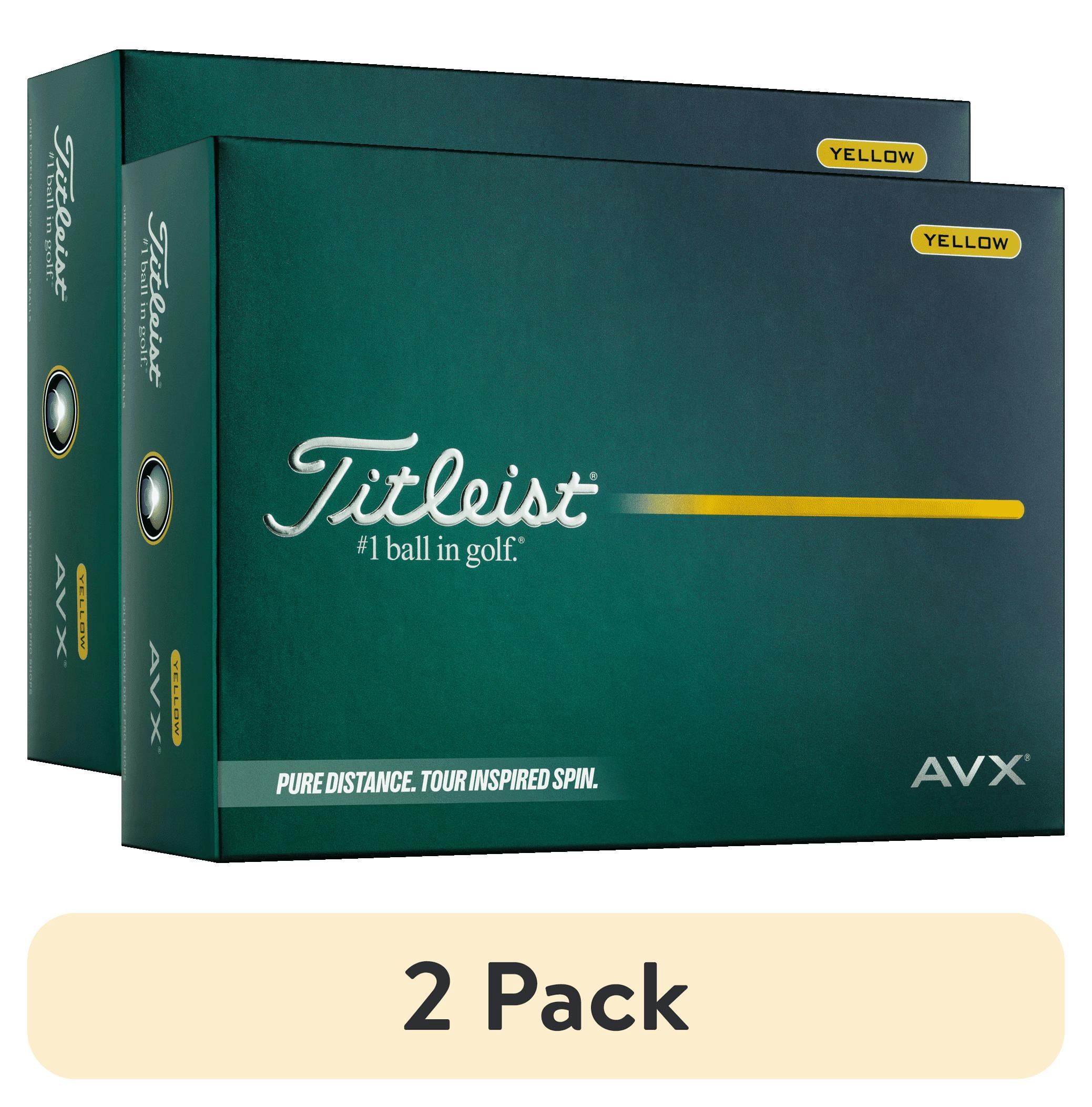 (2 pack) Titleist 2026 AVX Golf Balls 12pk, Yellow