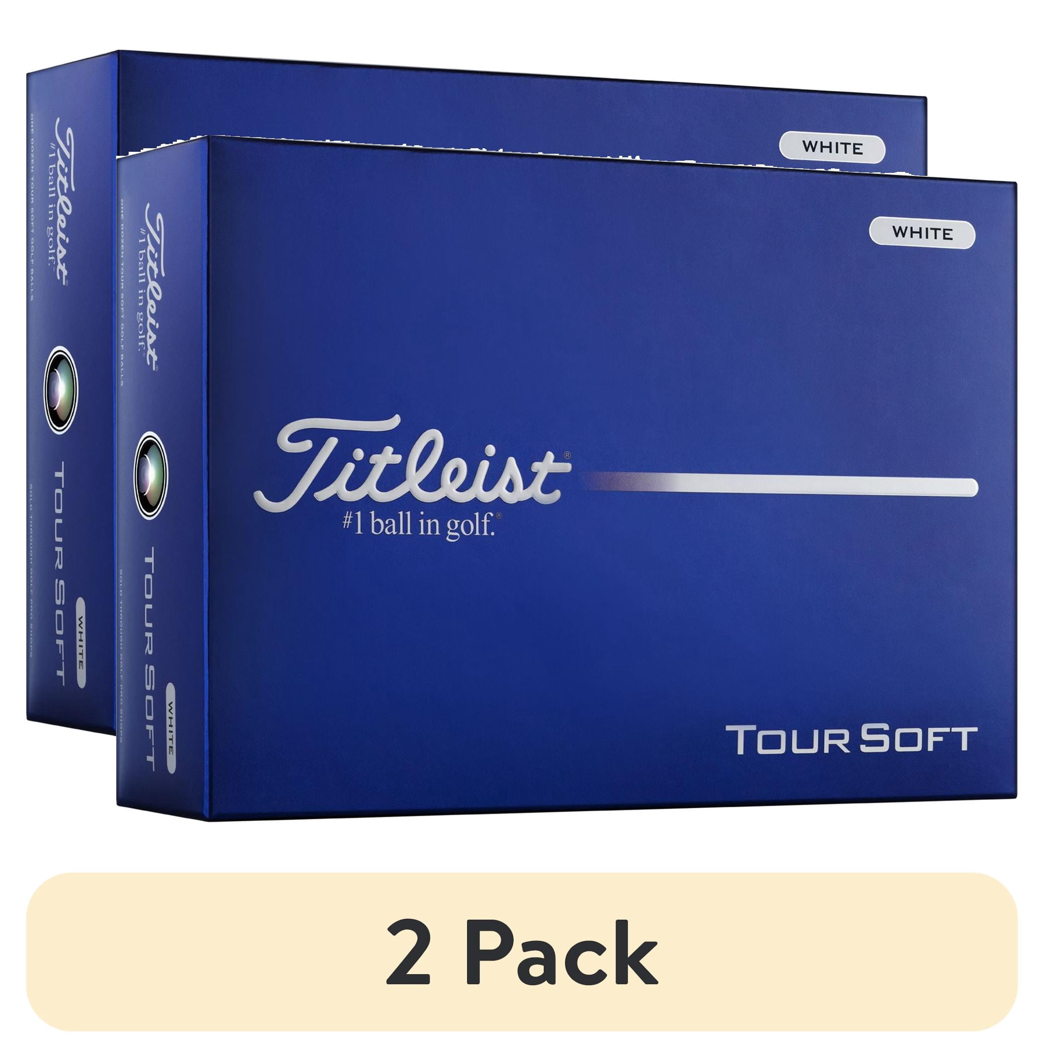 (2 pack) Titleist 2026 Tour Soft Golf Balls 12pk, White