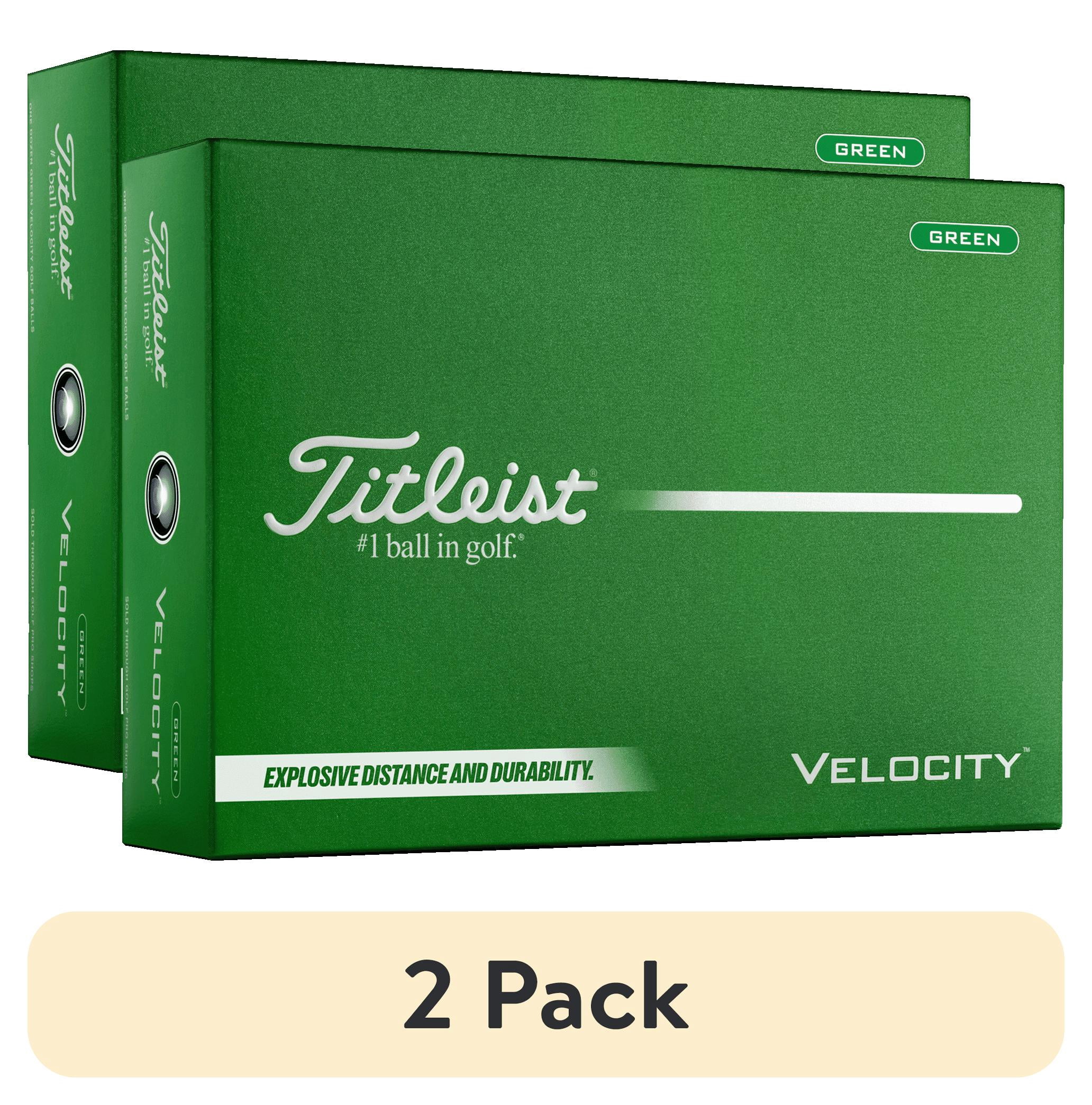 (2 pack) Titleist 2026 Velocity Golf Balls 12pk, Green