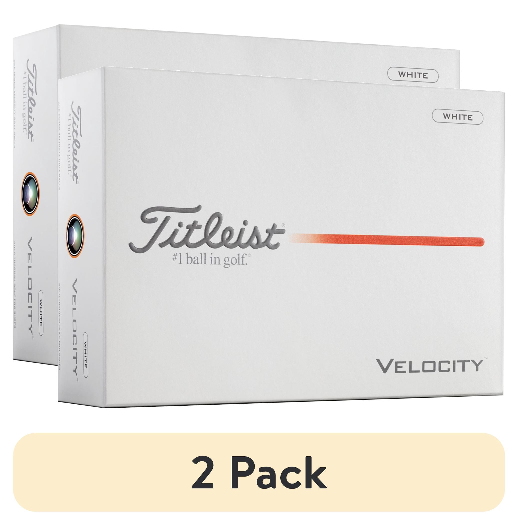 (2 pack) Titleist 2026 Velocity Golf Balls 12pk, White