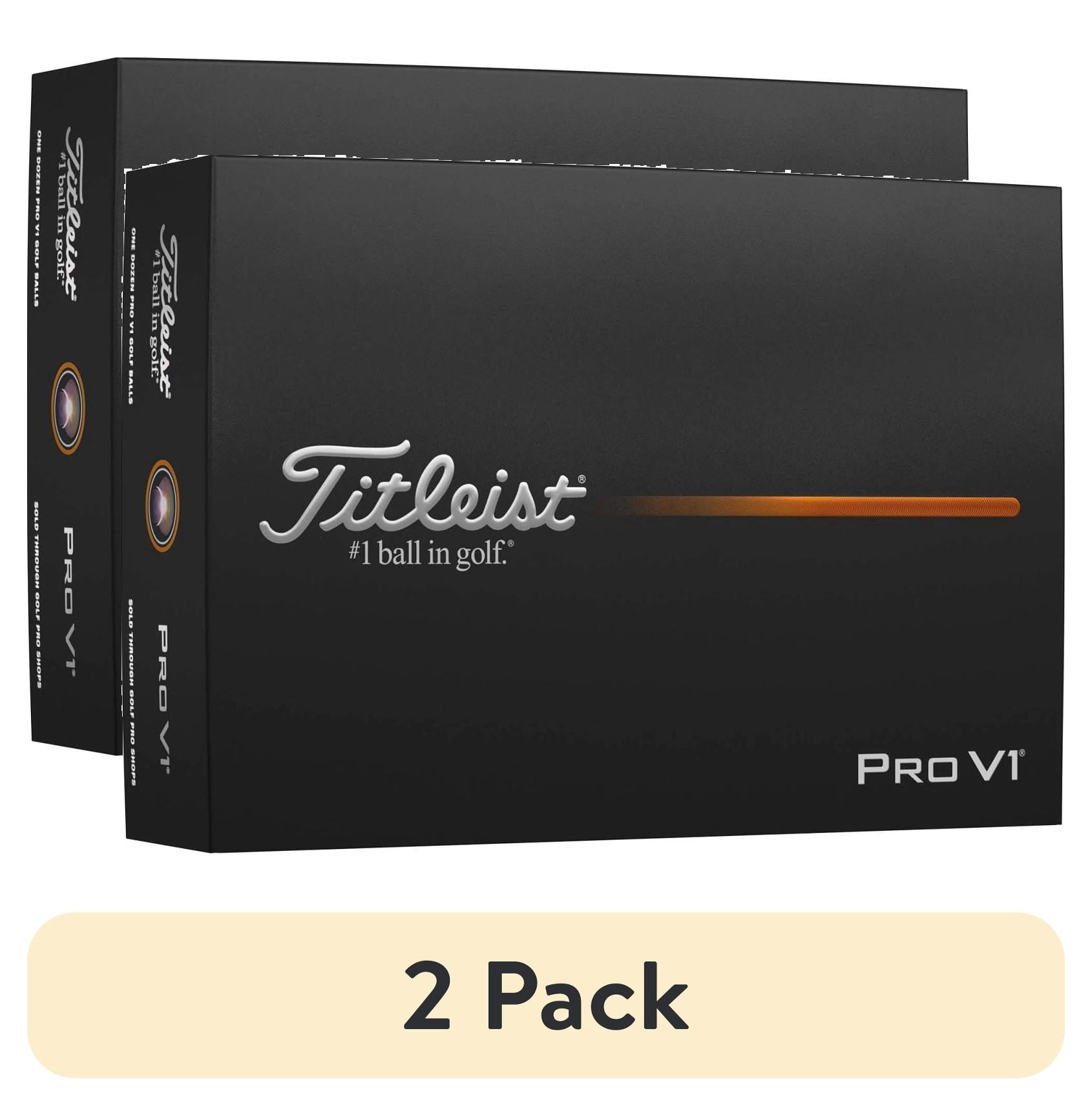 (2 pack) Titleist Pro V1 Enhanced Alignment , White, 12pk