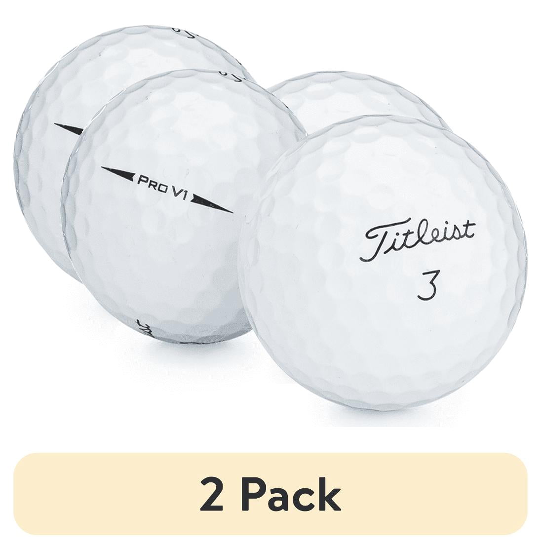 (2 pack) Titleist Pro V1, Mint Quality, Pristine Quality Golf Balls, 12 Golf Balls (1 Dozen)