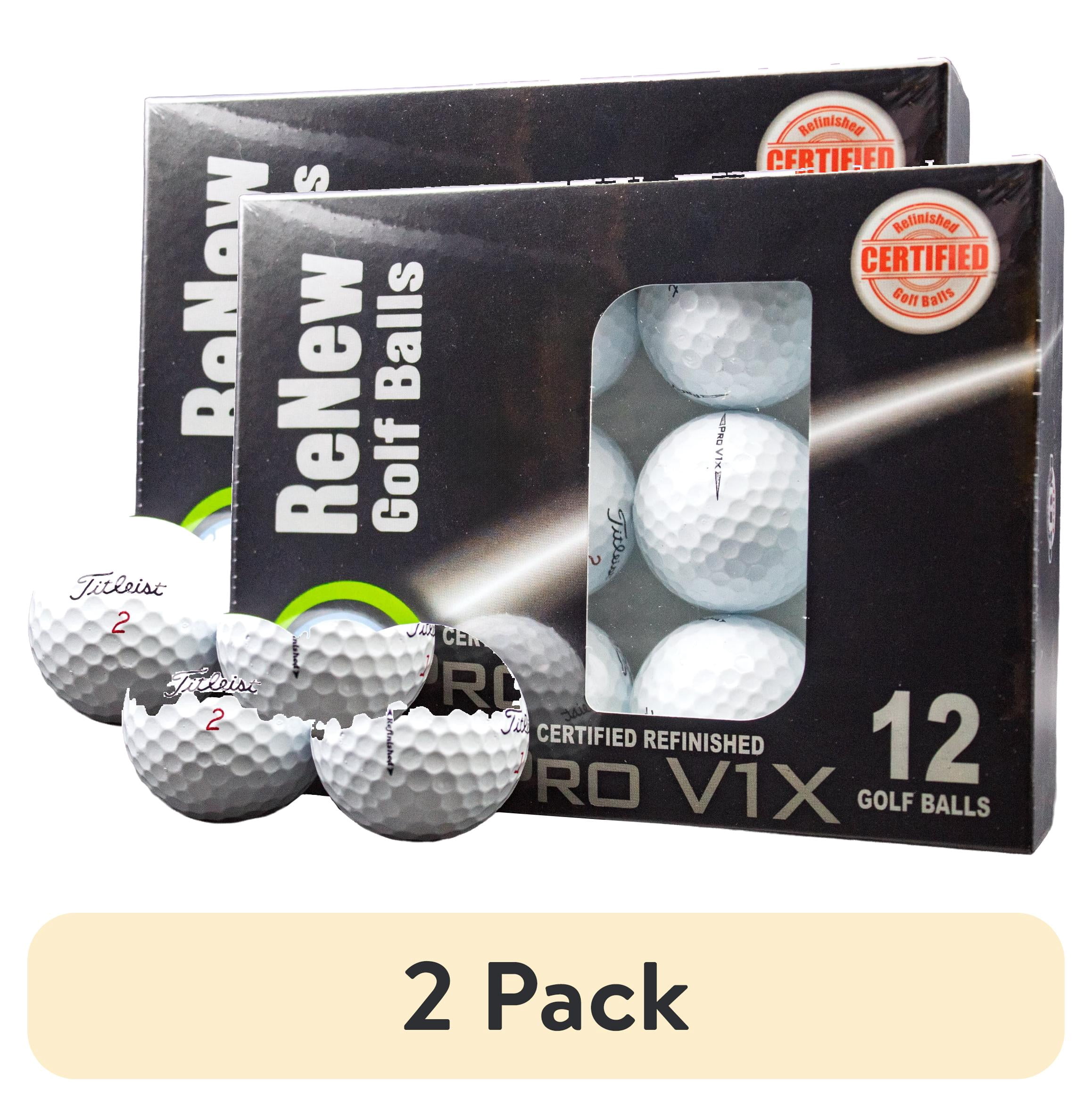 (2 pack) Titleist Pro V1X Refinished Golf Balls – 12 Pack – Tour Performance by GBM Golf