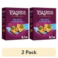 thumbnail image 1 of (2 pack) Toasteds Flatbreads Sea Salt and Olive Oil Crackers, Party Snacks, 8.7 oz, 1 of 11