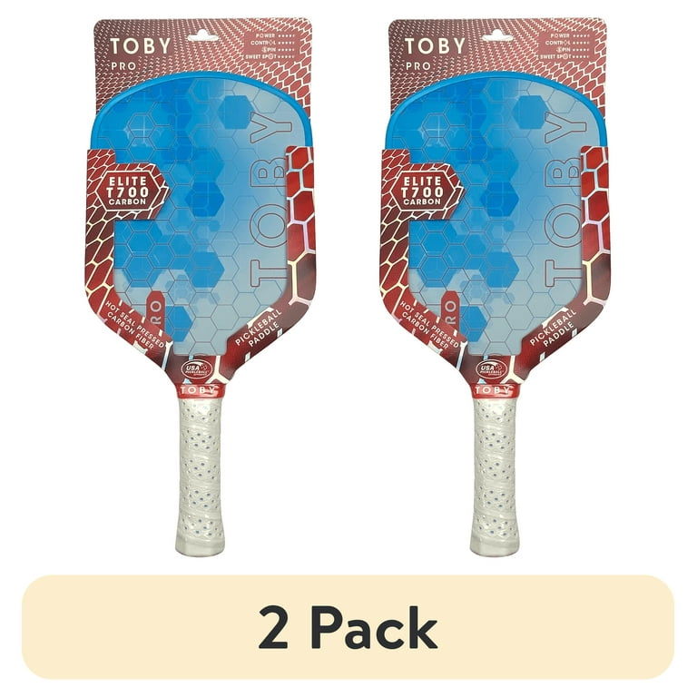 2 pack) Toby Carbon Fiber Pickleball Paddle - Walmart.com