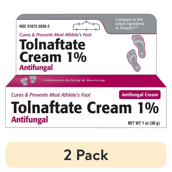 (2 pack) Tolnaftate 1% Cream 1Oz