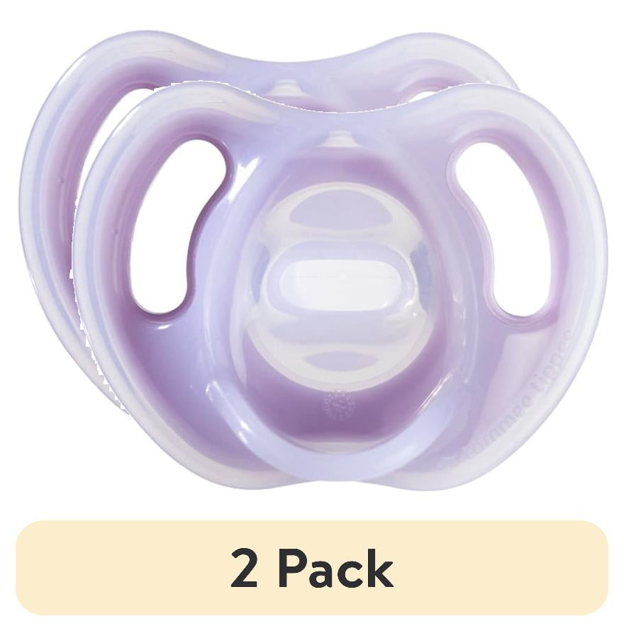 NUK Genius Lot De 2 Tétines En Latex 0-6 Mois – Forme Orthodontique Sans BPA – Multicolore – Avec Boîtes De Transport