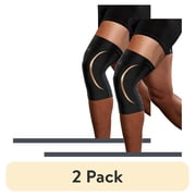 2 pack Tommie Copper Sport Compression Knee Sleeve, Black, Small/Medium, 1 pack