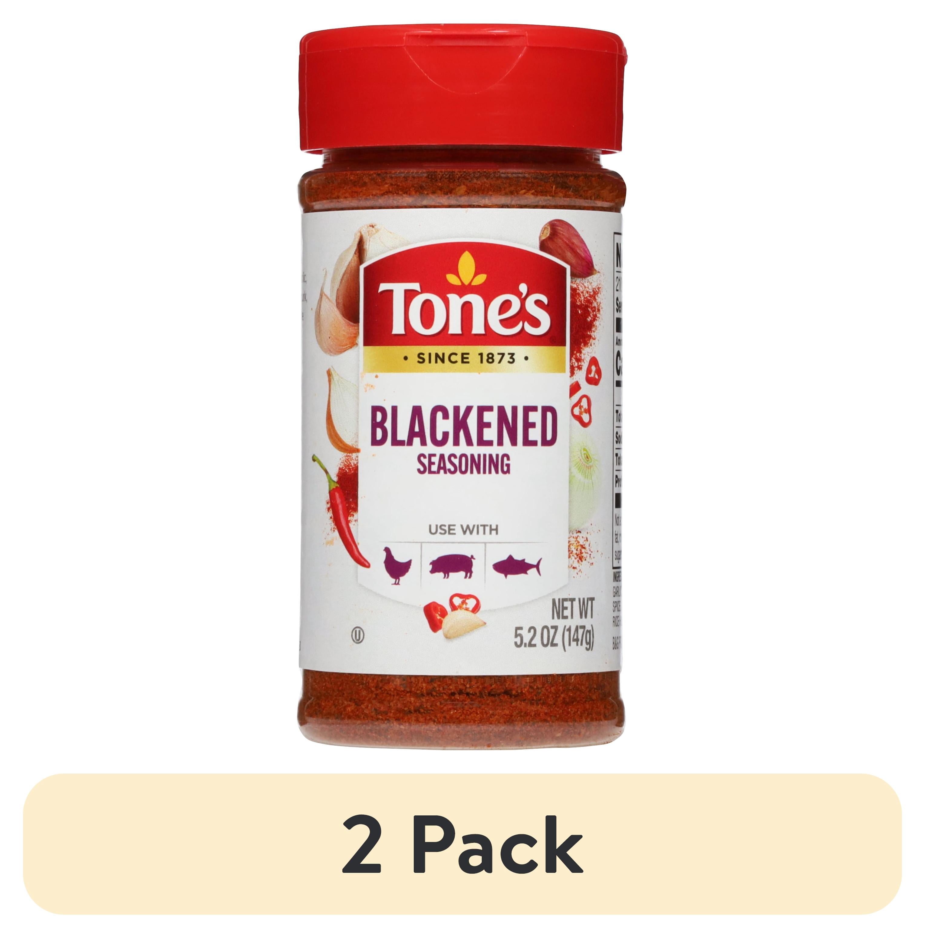 (2 pack) Tone's Blackened Seasoning, Kosher, 5.2 oz