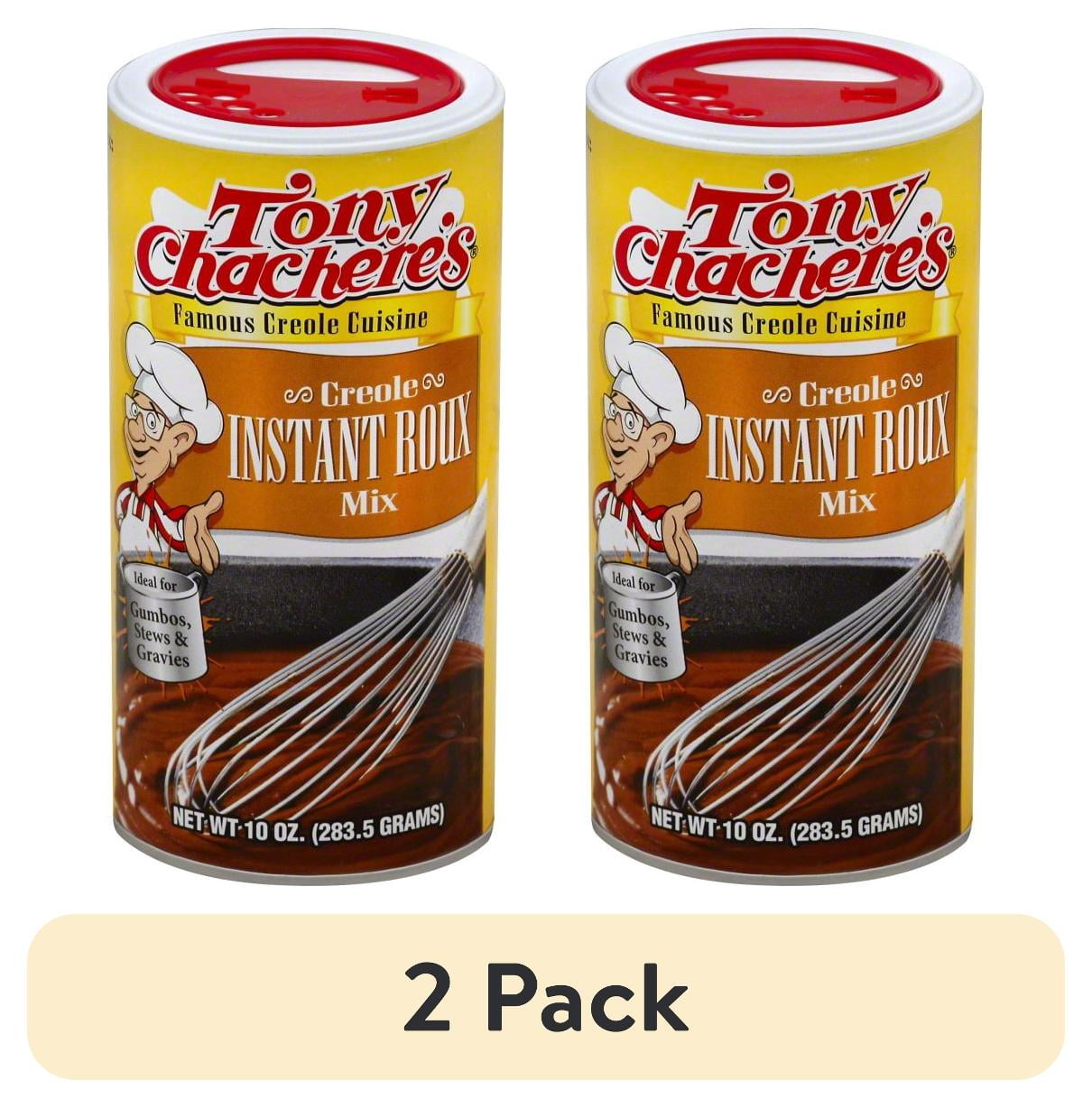(2 pack) Tony Chachere’s, Roux, Cajun, Instant 10 oz, Shelf Stable, Nut Free, No MSG