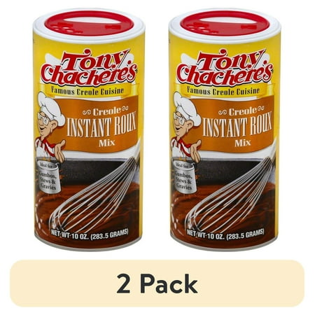 (2 pack) Tony Chachere’s, Roux, Cajun, Instant 10 oz, Shelf Stable, Nut Free, No MSG