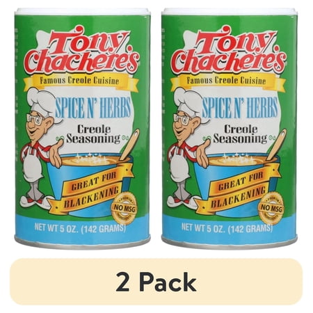 (2 pack) Tony Chachere’s, Seasoning, Cajun, Spice N’ Herbs, 5 oz