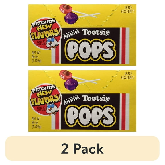 Tootsie Pops Assorted - 100 Count