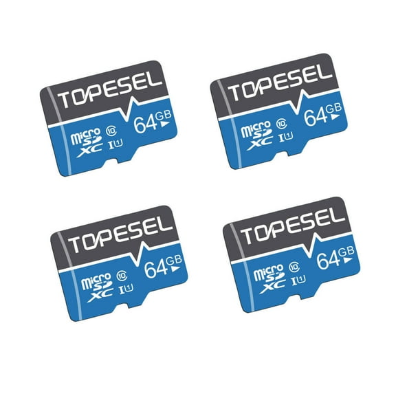 (2 pack) Topesel TF-B-tf card microSDXC Memory Card with Adapter, 2Pack/64GB