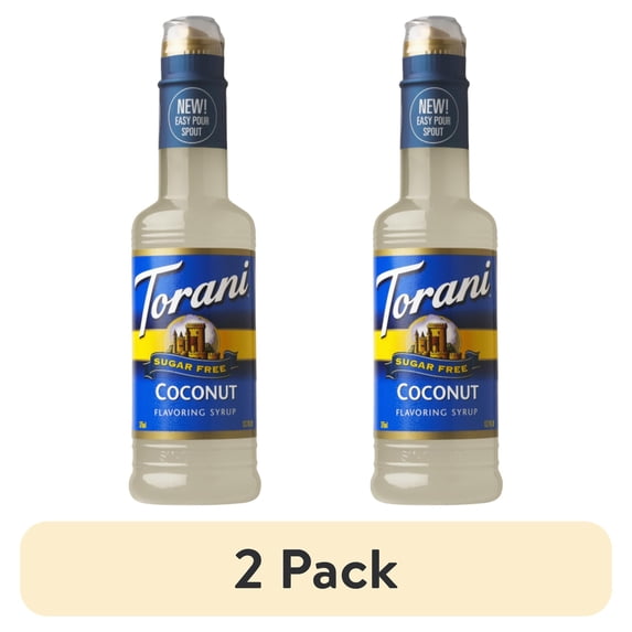(2 pack) Torani Sugar Free Coconut Flavoring Syrup, 12.7 oz