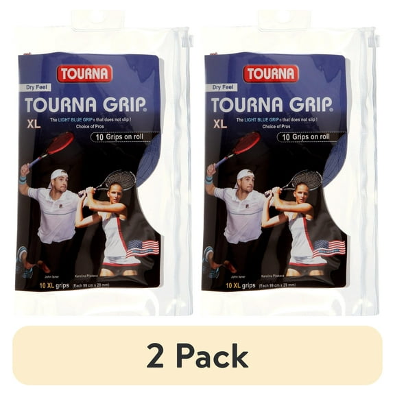 (2 pack) Tourna Grip XL Dry Feel Grips 10 Pack