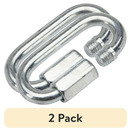(2 pack) TowSmart 7280 Threaded Safety Chain Quick Links, 2 Pack