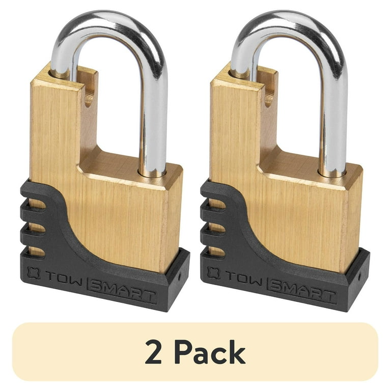 TowSmart Premium Brass Trailer Coupler Lock with 2 Keys, Fits 1 7